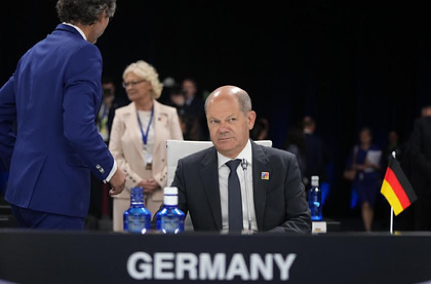 В Совфеде объяснили смех Шольца после вопроса о гарантиях безопасности Украины