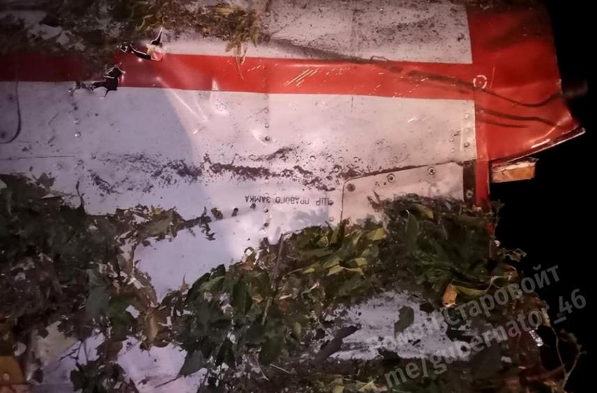 Курский губернатор показал фото сбитого украинского «Стрижа»