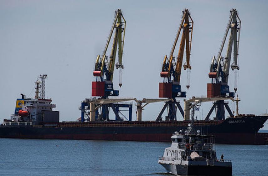 Пророссийские власти Запорожья сообщили о выходе первого судна с зерном из Бердянска