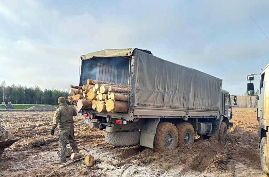 Очередная партия леса из Малоярославецкого округа отправлена на фронт
