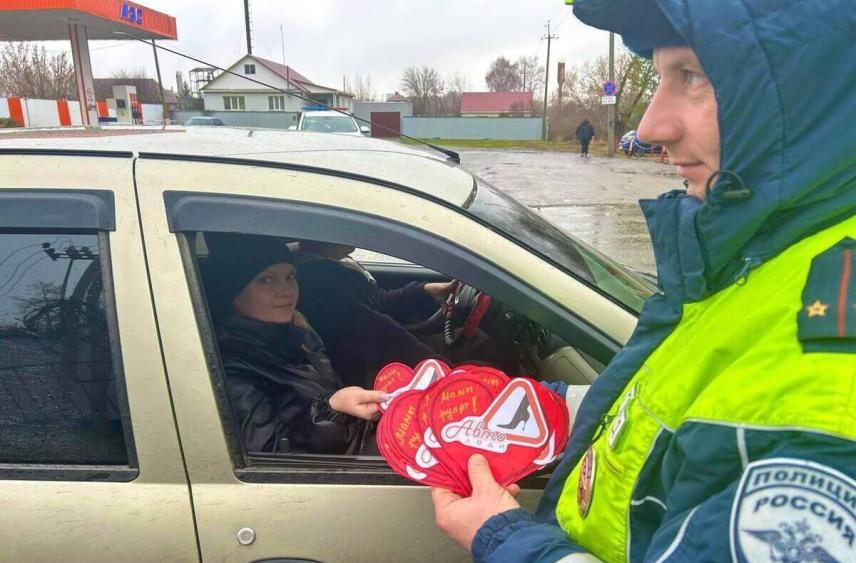 В Нижнеломовском районе поздравили мам с праздником и напомнили о ПДД