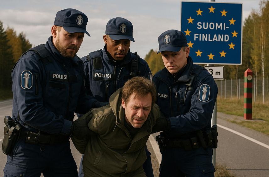 Во враждебной стране задержали мужчину после незаконного перехода границы с РФ