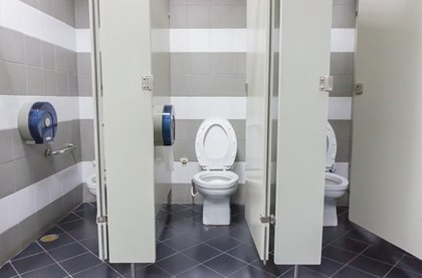 В российской школе сидящего в туалете подростка сняли на видео