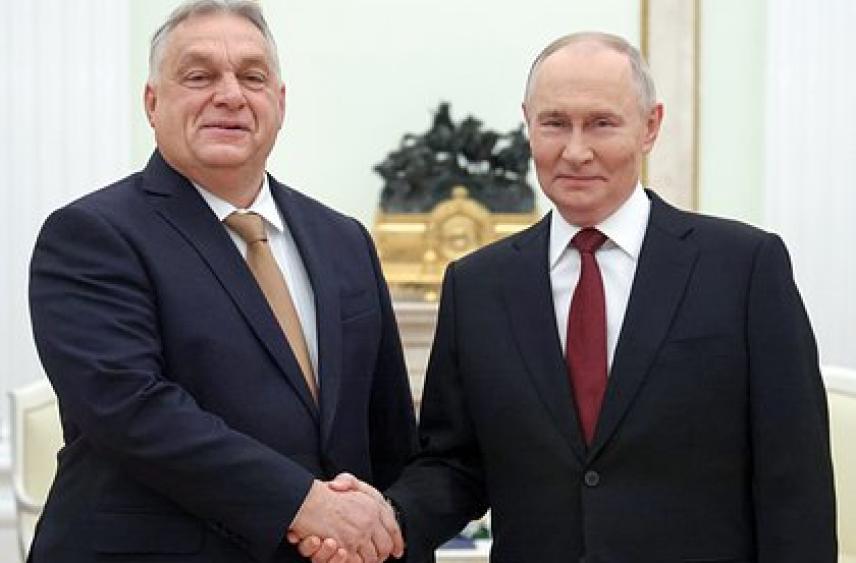 Путин поблагодарил Орбана за готовность принять переговоры России и США