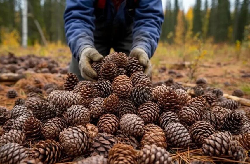 Шесть с половиной тонн шишек собрали в Карелии: стоимость килограмма варьируется от 60-ти до 80-ти рублей