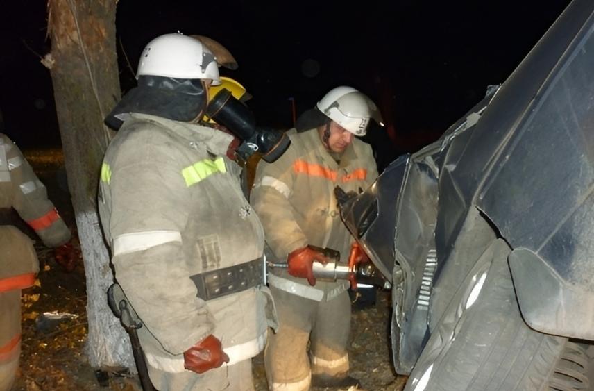 В Грибановском районе Воронежской области «Лада Гранта» врезалась в отбойник