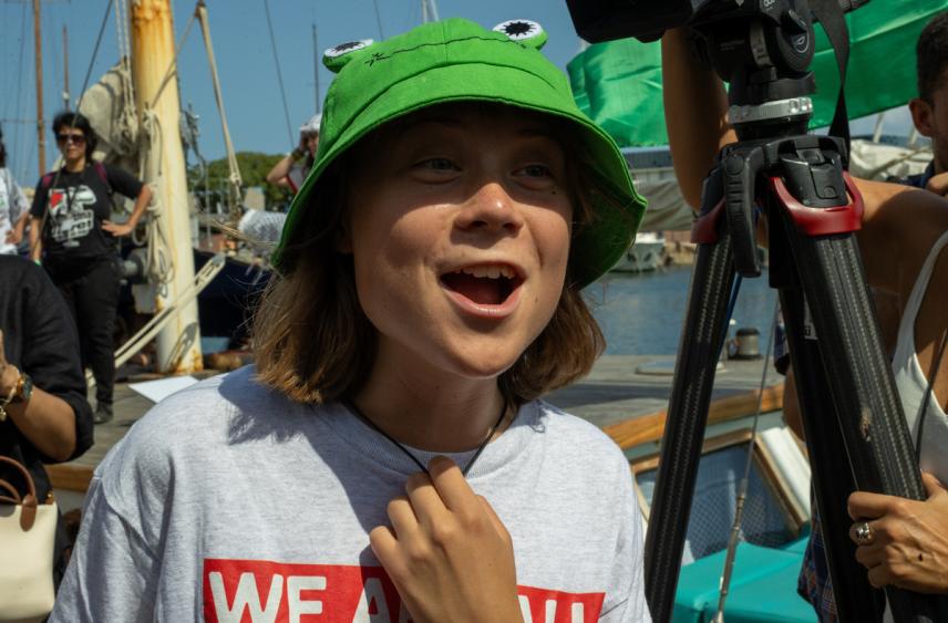 Тунберг приняла участие в пропалестинском шествии